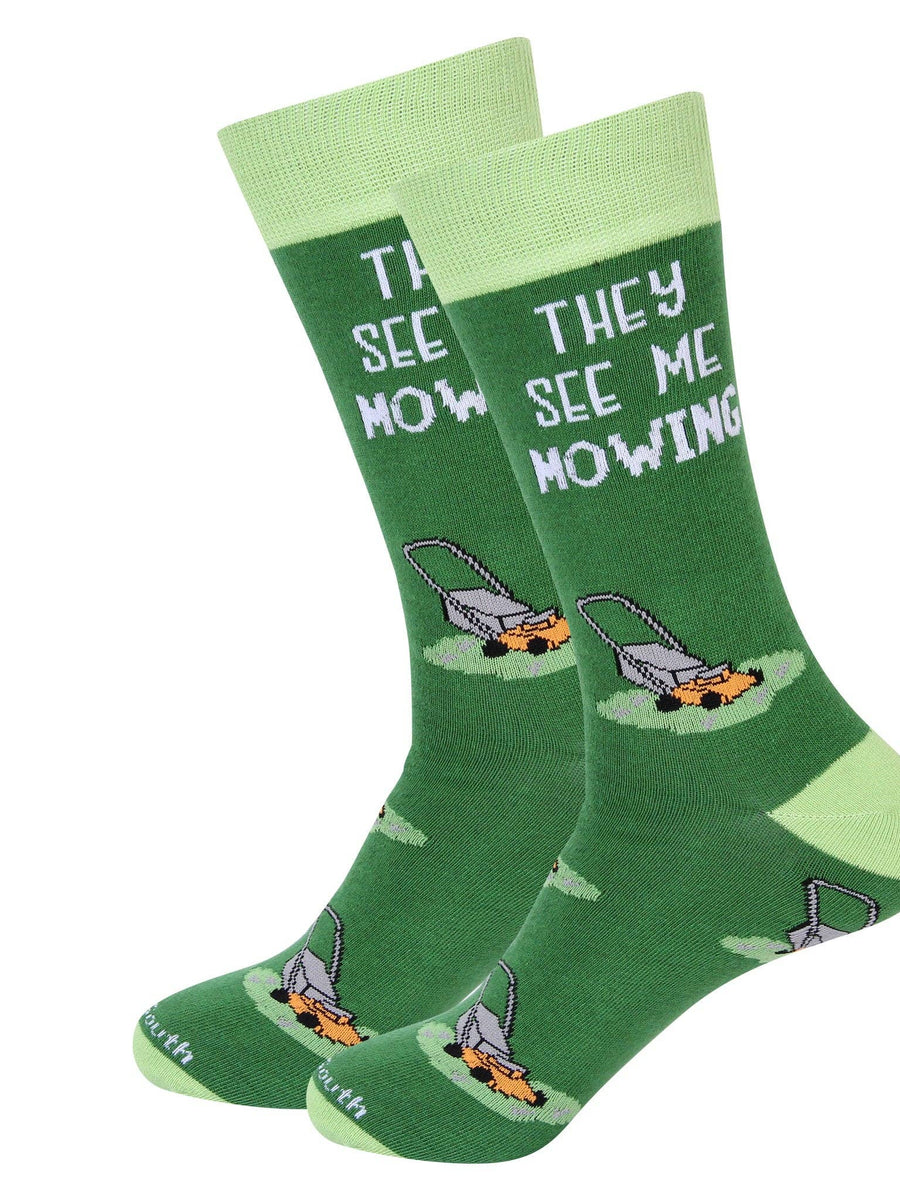 They See Me Mowing Socks