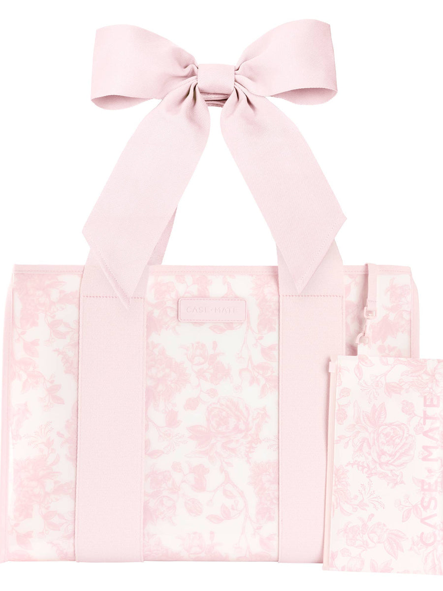 Case-Mate Afternoon Rosé Bow Jelly Tote Bag