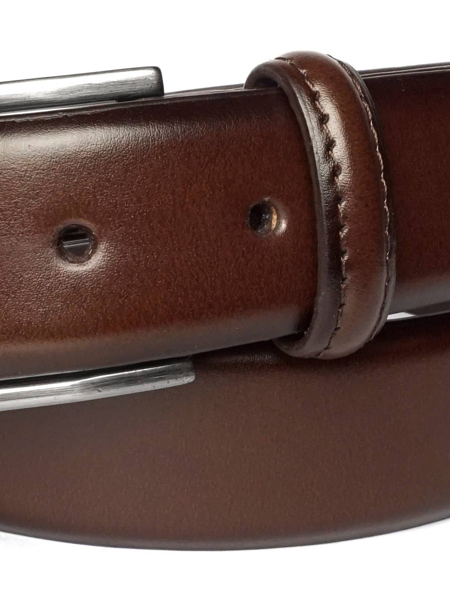 Men's Cognac Genuine Leather Dress Belt