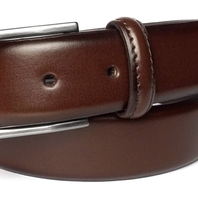 Men's Cognac Genuine Leather Dress Belt