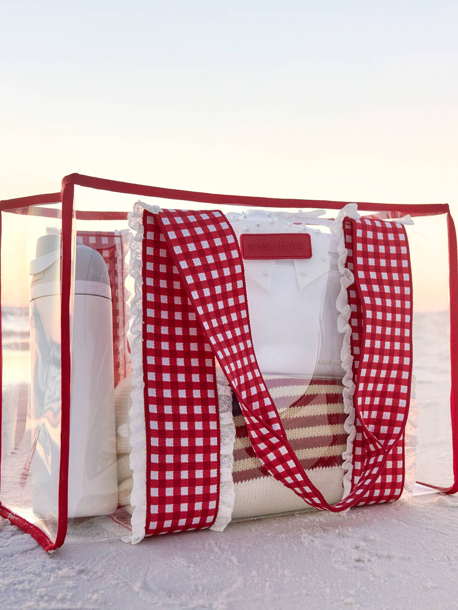 Case-Mate Cherry Gingham Jelly Tote Bag