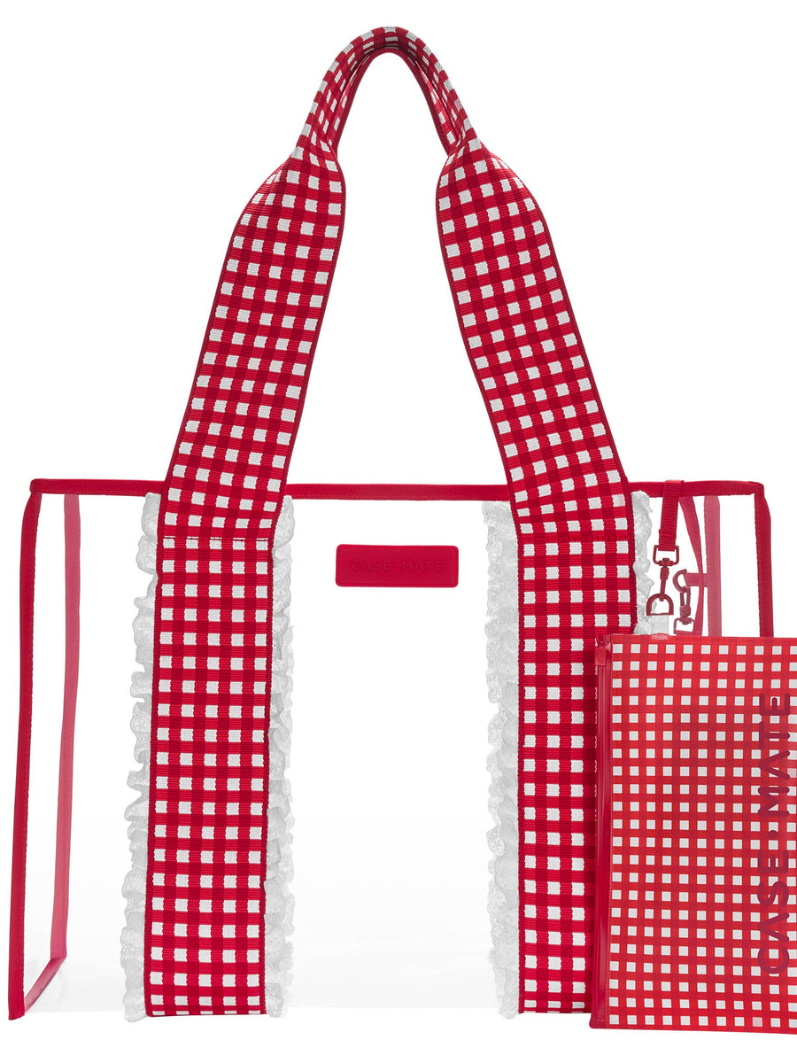 Case-Mate Cherry Gingham Jelly Tote Bag