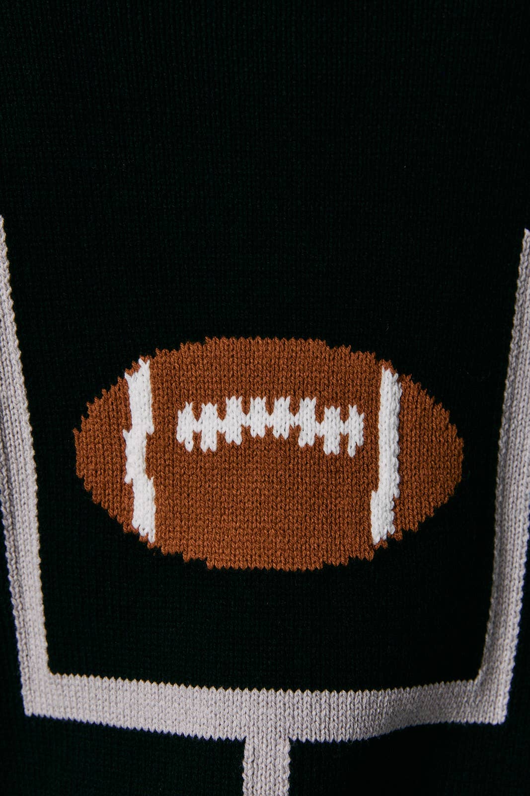 Black Football Goalpost Sweater