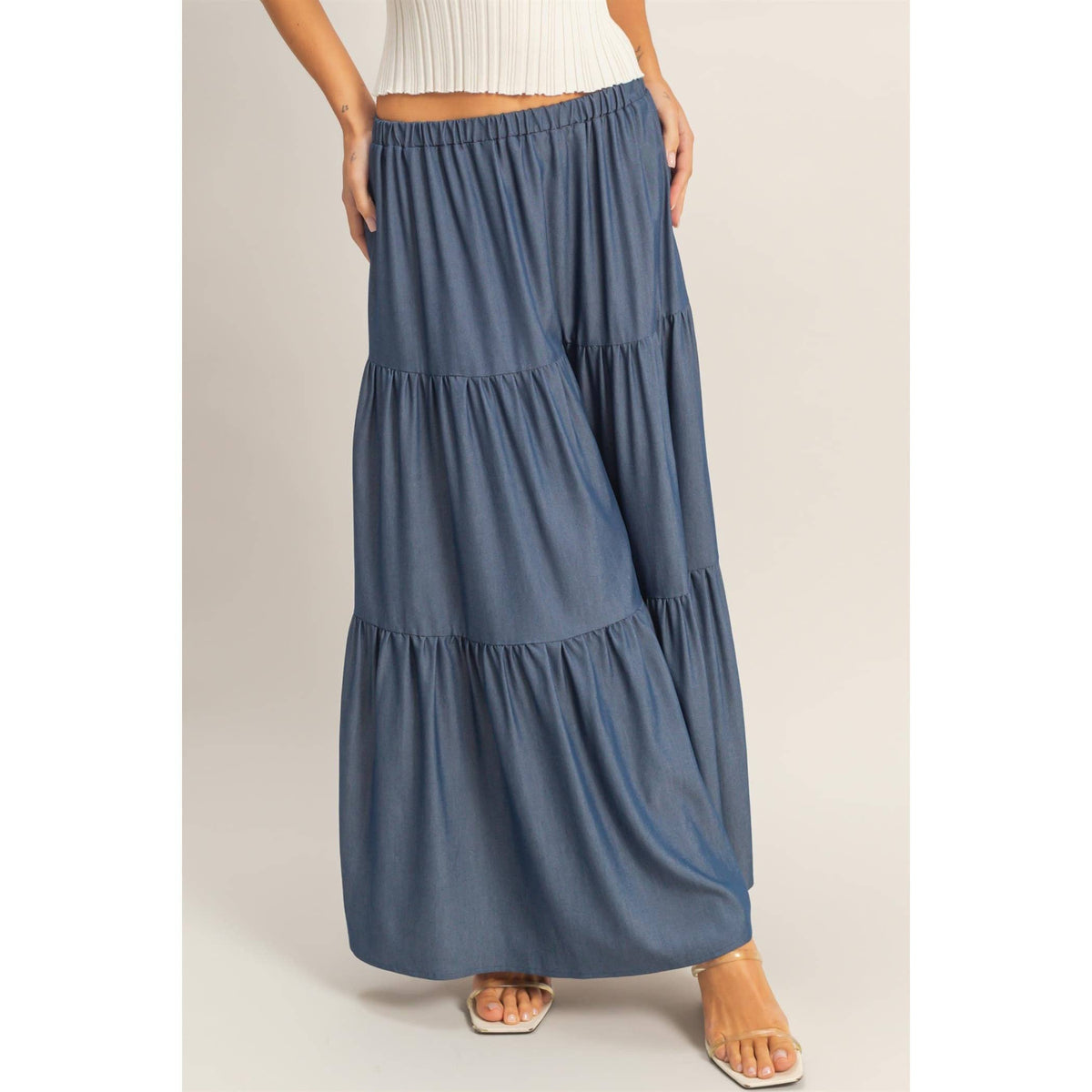Flowing maxi skirt
