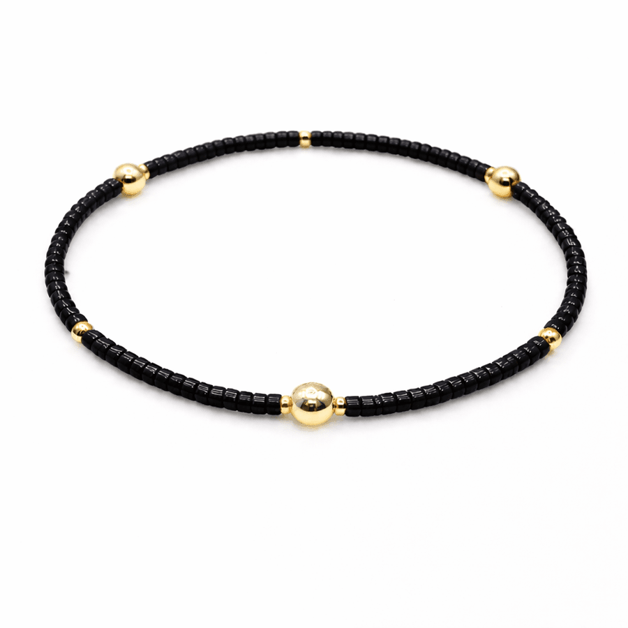 Game Day-Black & Gold Bracelet