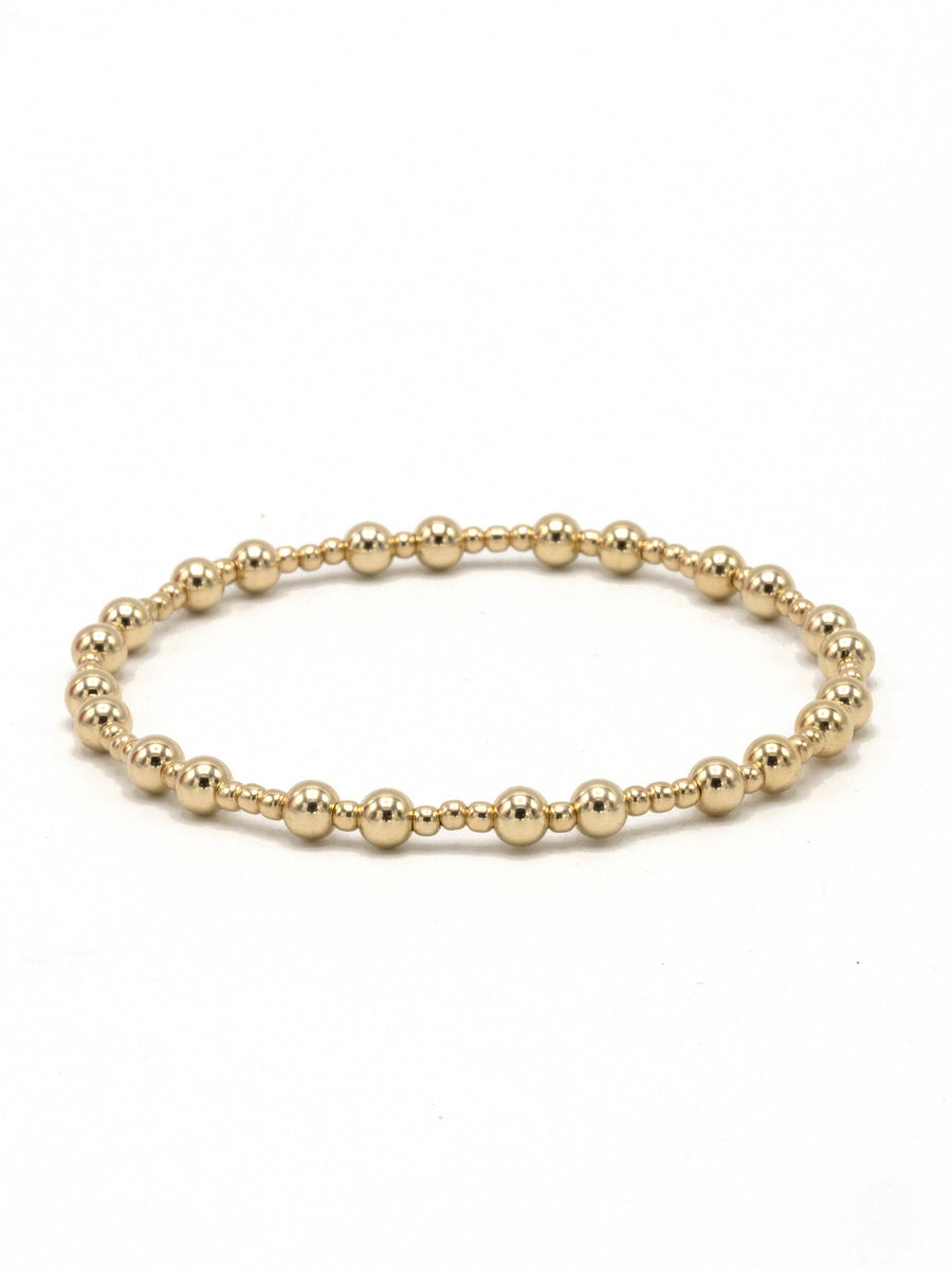 The Charleston 14K Gold Filled Classic Beaded Stretch Bracelet