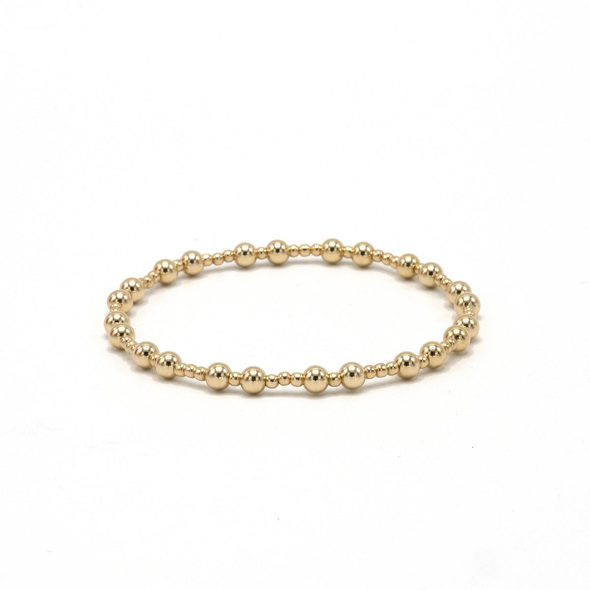 The Charleston 14K Gold Filled Classic Beaded Stretch Bracelet