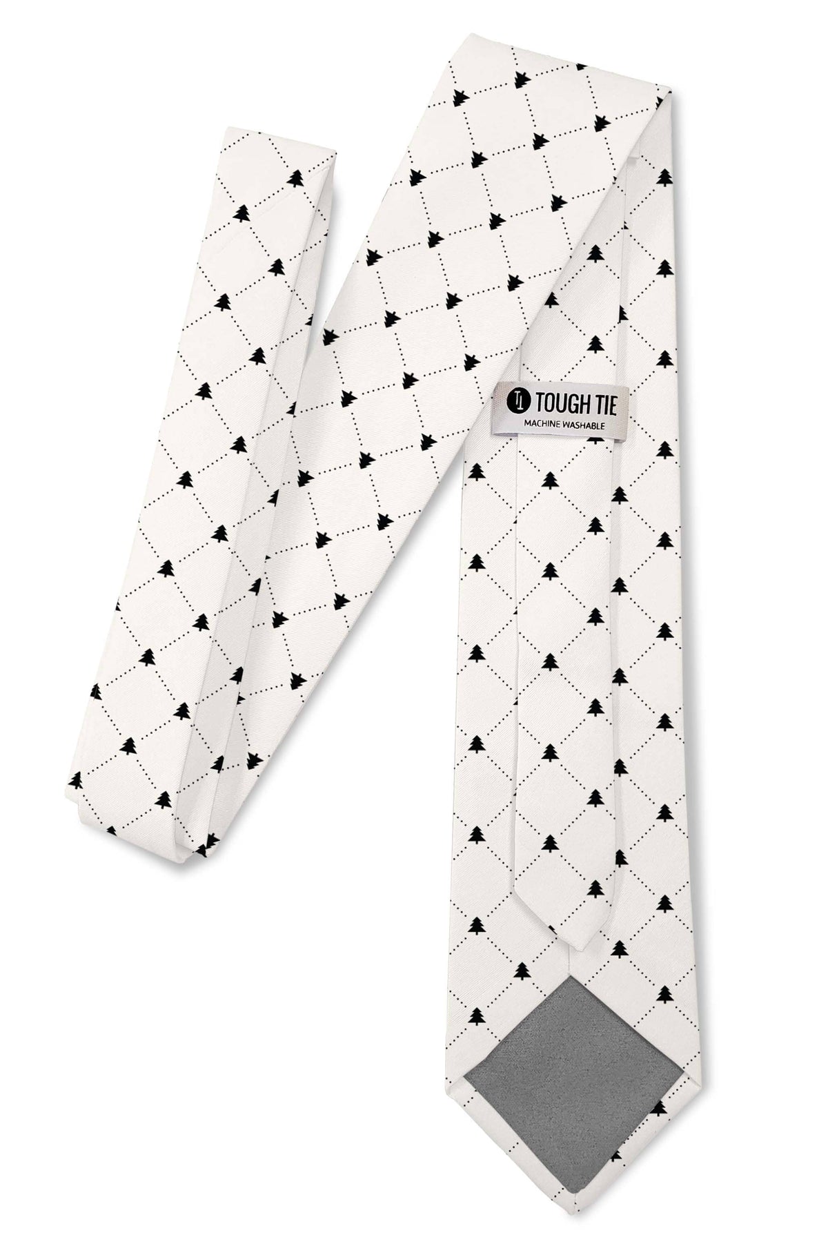 White Christmas Tree Pattern Necktie