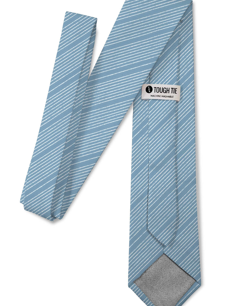 Sky Blue Pinstripe Silk Tie