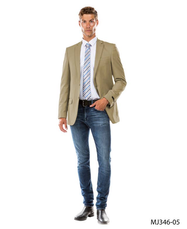 Tailored Fit Tan Suit Separate Blazer