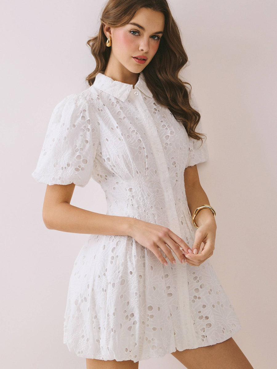 White Eyelet Dress