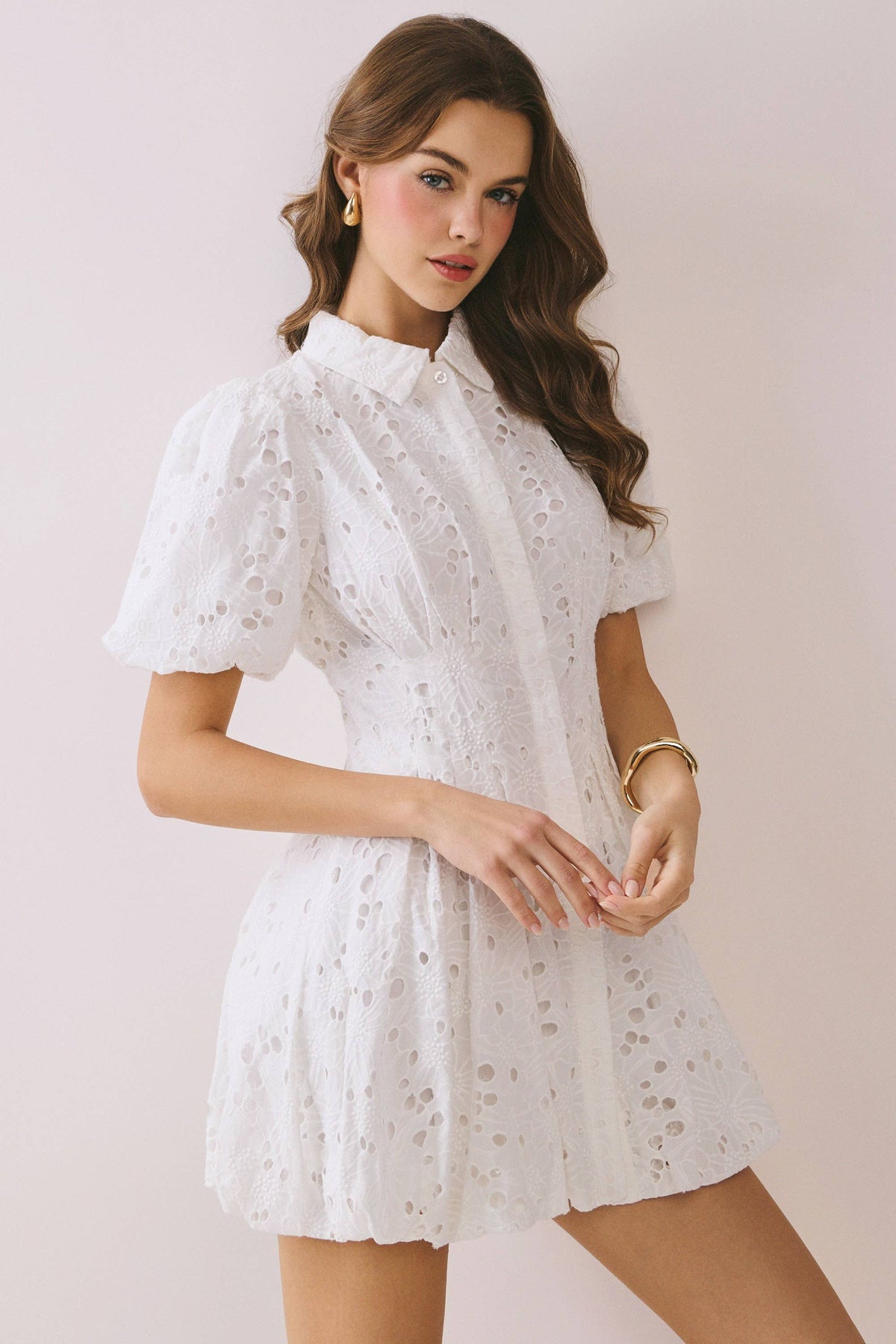 White Eyelet Dress