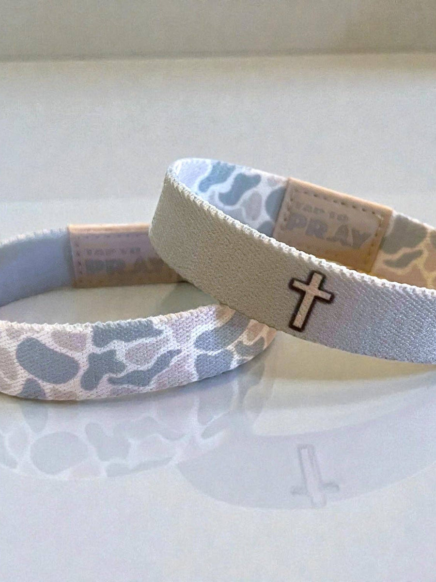 Tap To Pray® Wristband – River Rock Camo - Aspen