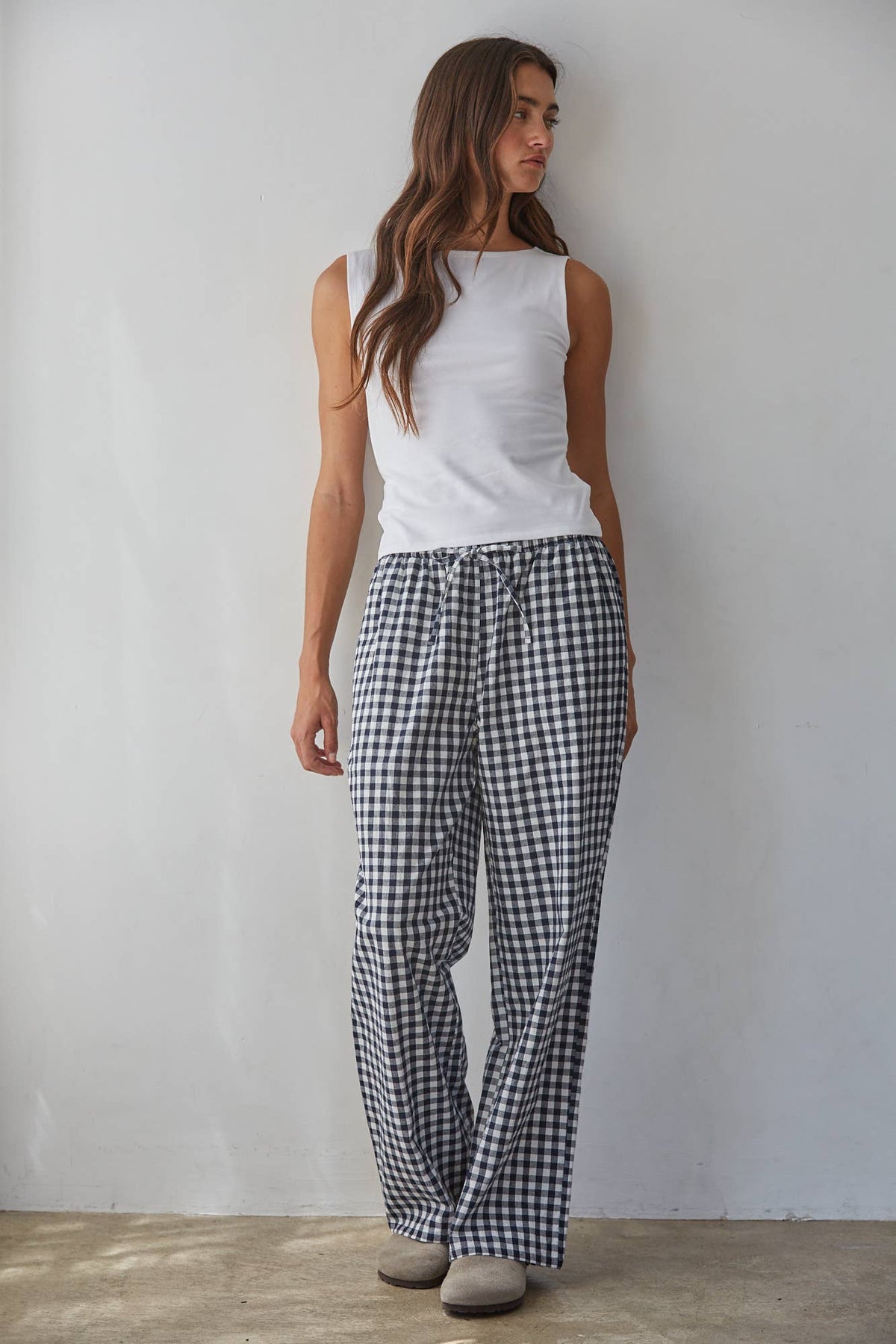 Boat Neck Sleeveless Knit Tank