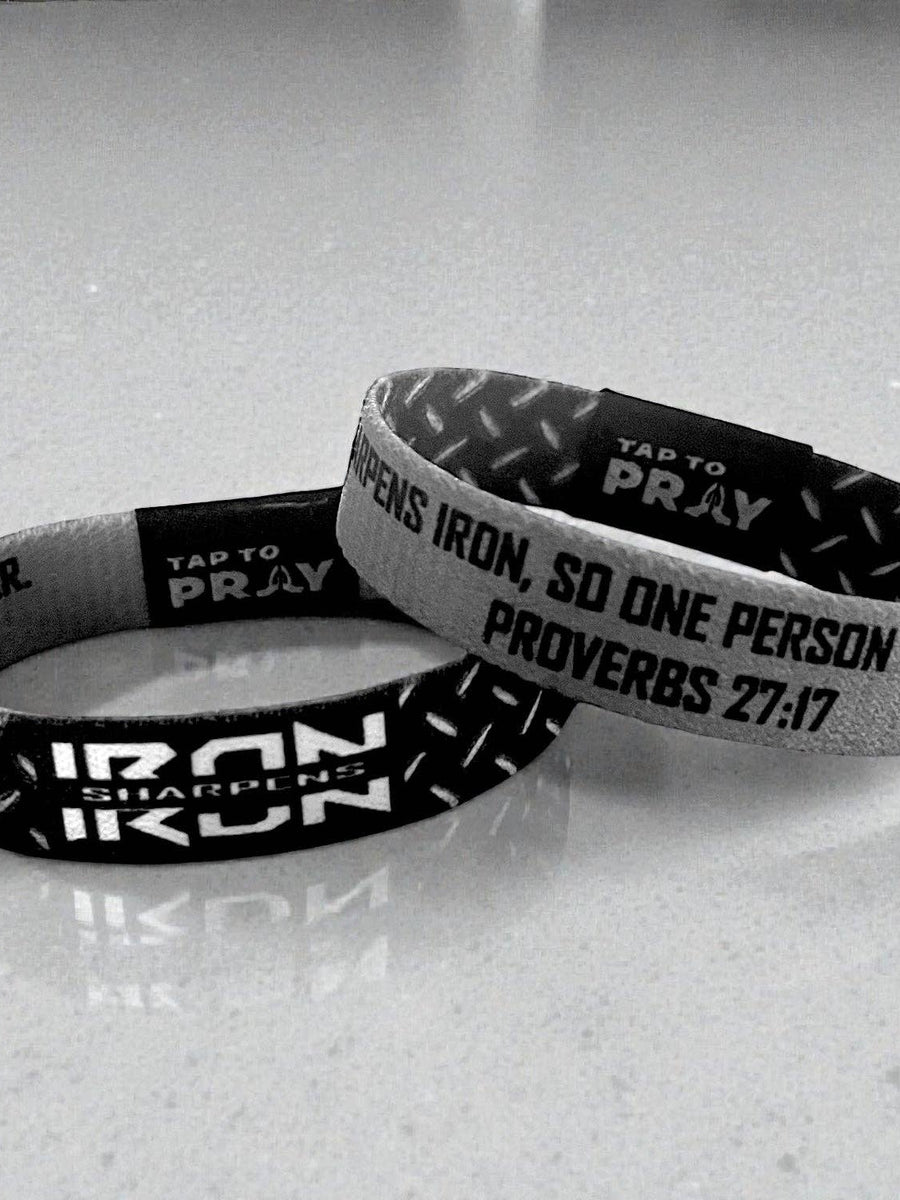 Tap To Pray® Wristband – Iron Sharpens Iron