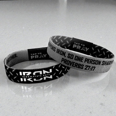 Tap To Pray® Wristband – Iron Sharpens Iron