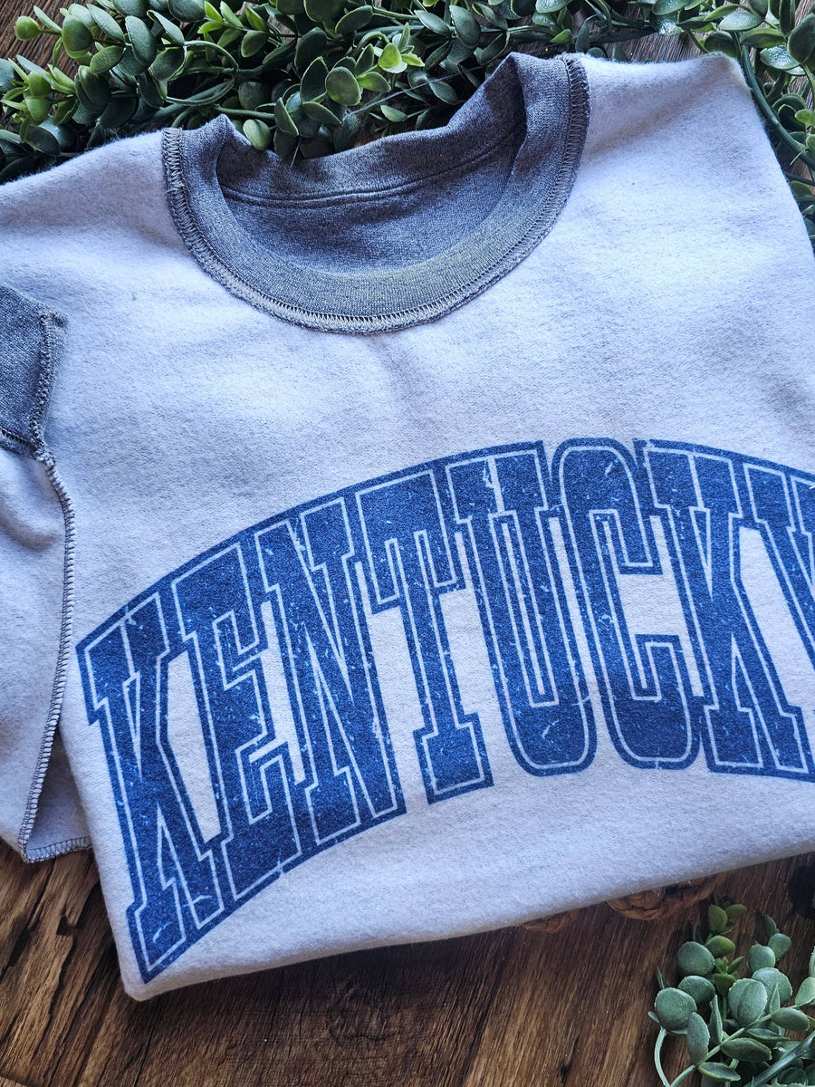 Reverse Distressed KENTUCKY Sweatshirt
